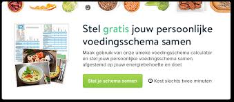 voedingsschema afvallen vrouw