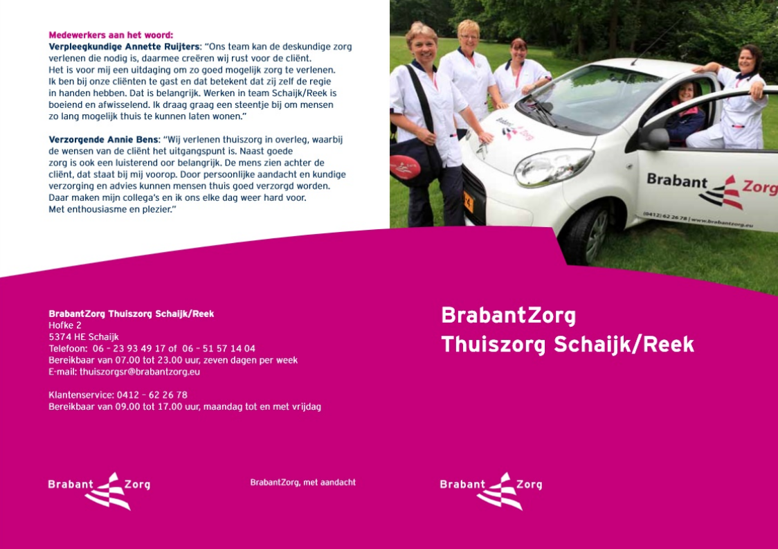 flyer thuiszorg